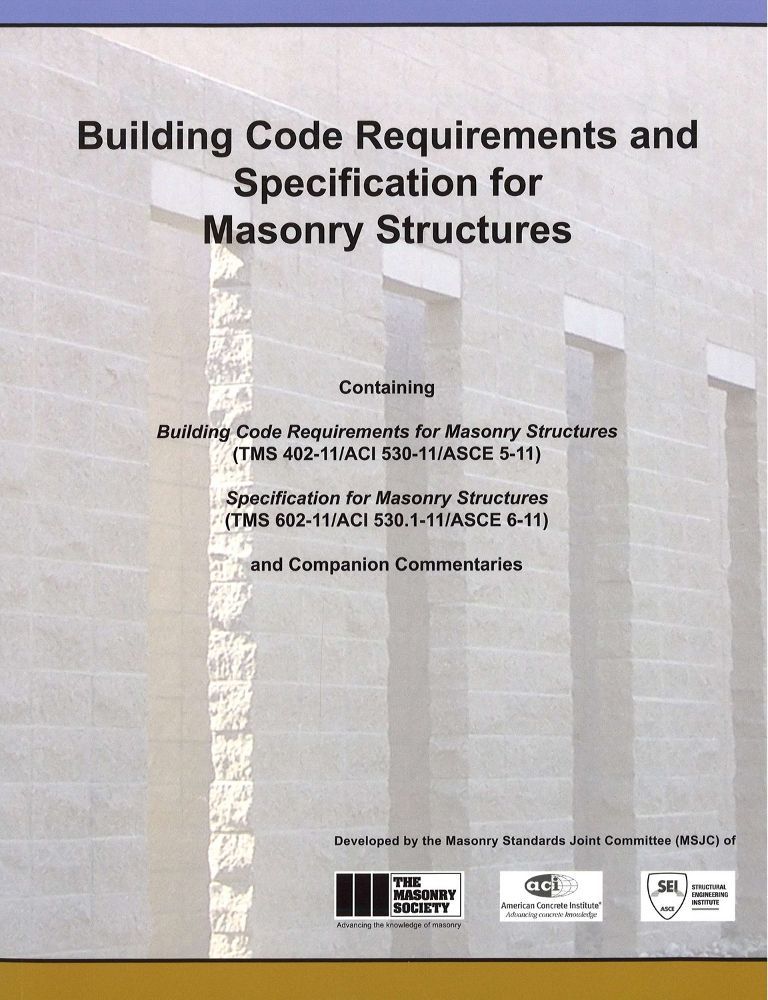ACI 530-11 Building Code Requirements for Masonary Structures 